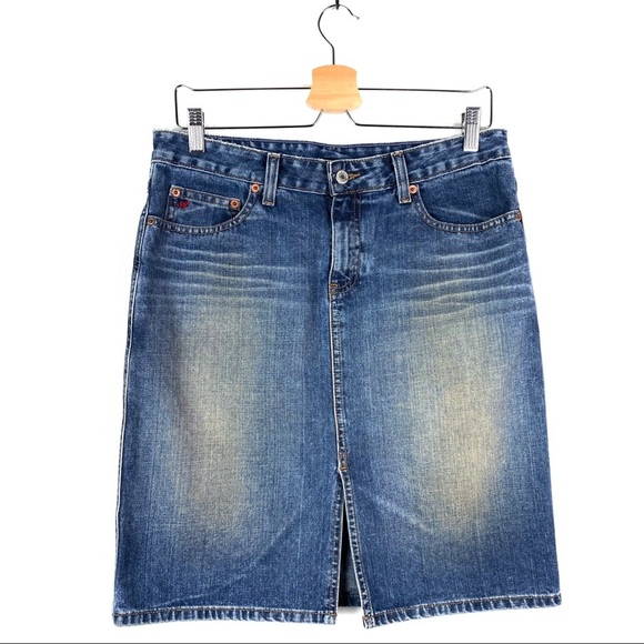 American Eagle Outfitters | Distressed Jean Skirt - Picture 1 of 6
